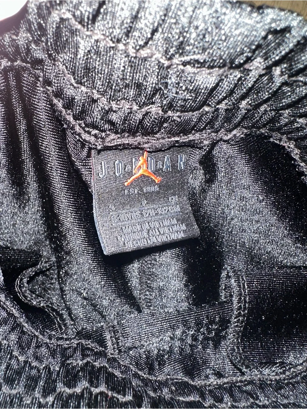 Jordan Black Shorts with White Jumpman Logo